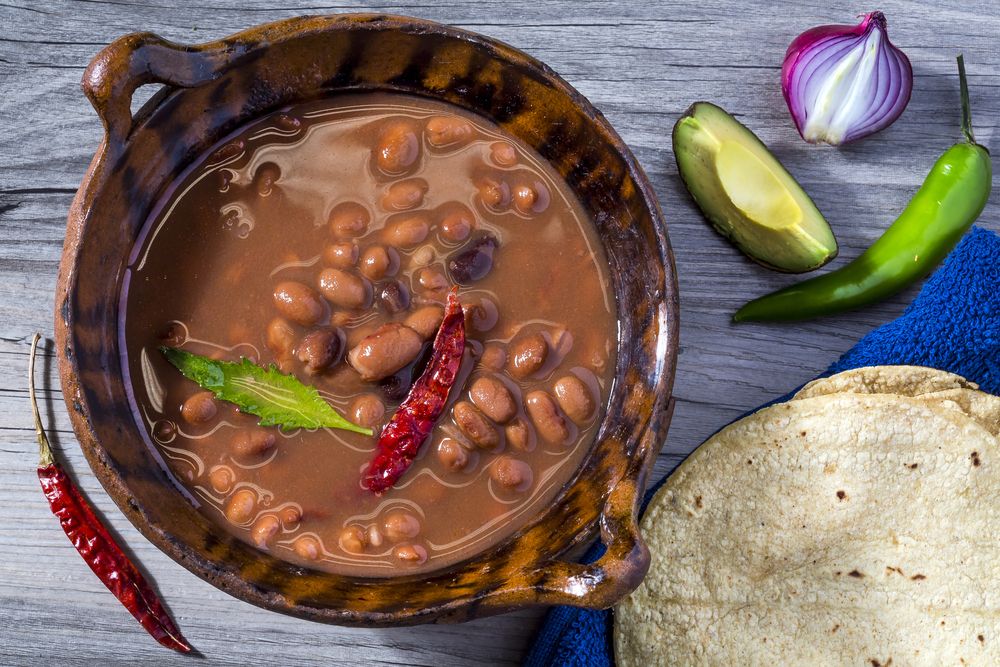 como preparar Frijoles mexicanos