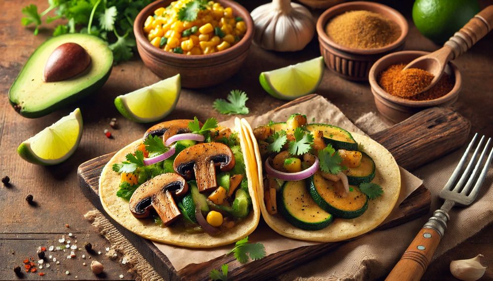Tacos vegetarianos